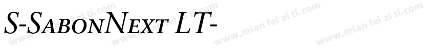 S-SabonNext LT字体转换